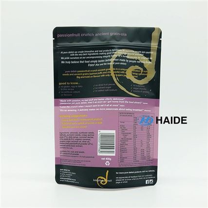 Ziplock đứng lên túi có cửa sổ